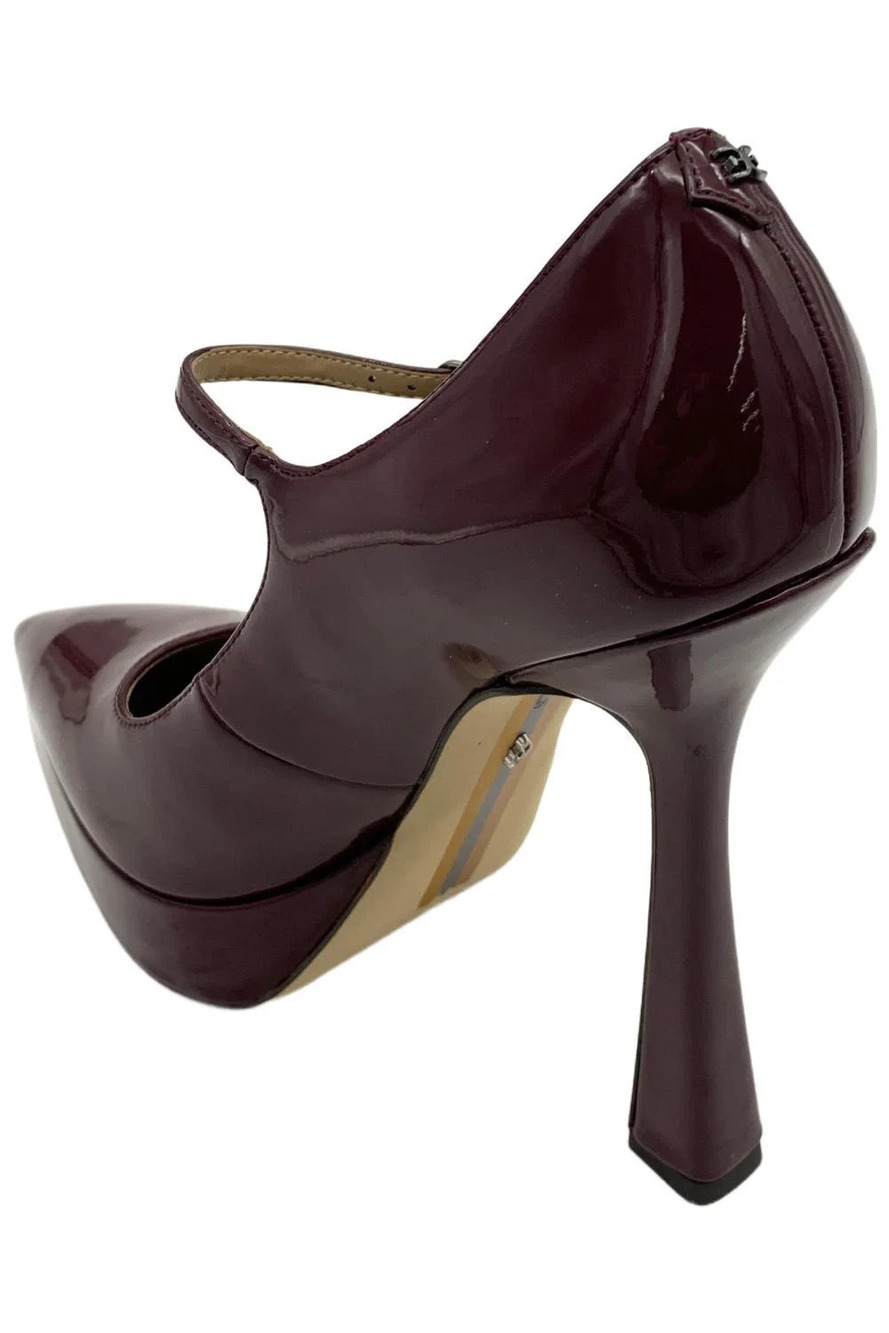 Sam Edelman Women's Arie Mary Jane Heels Patent Rich Ruby - Medium - Picture 3 of 3